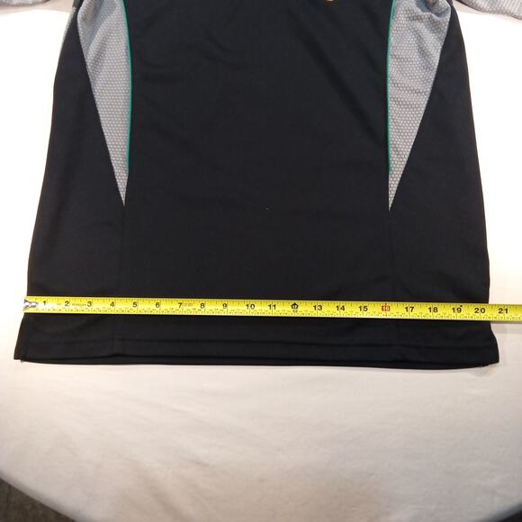 Guinness Men’s Half Zip Performance Polo Black Gray Size Large - Picture 4 of 6